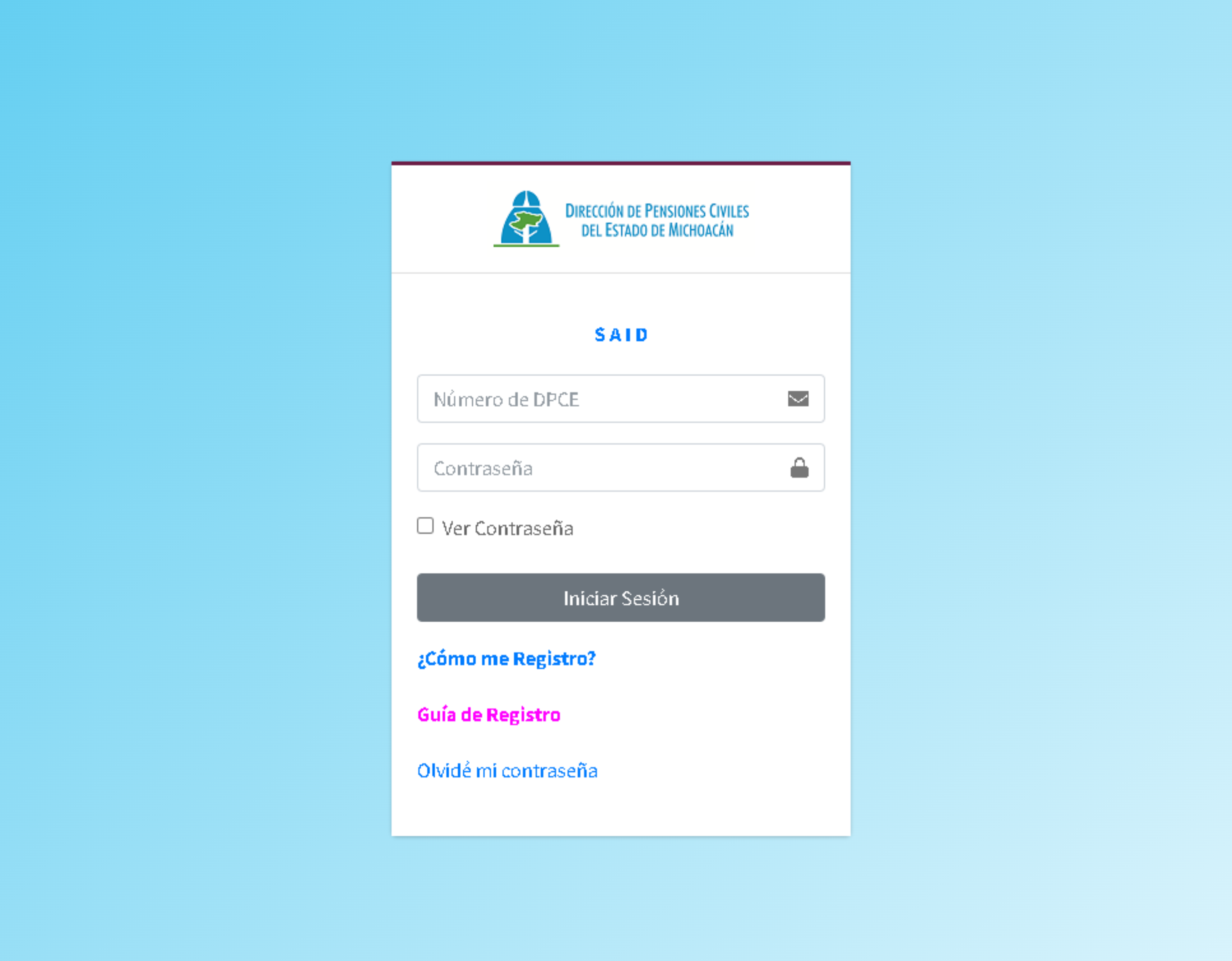 PLATAFORMA SAID REGISTRATE